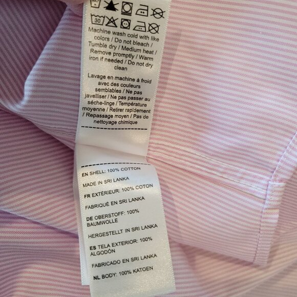 **Men's Untuckit Pink white Pinstripe Button down Shirt XX- Large, Nice *** - Picture 11 of 11